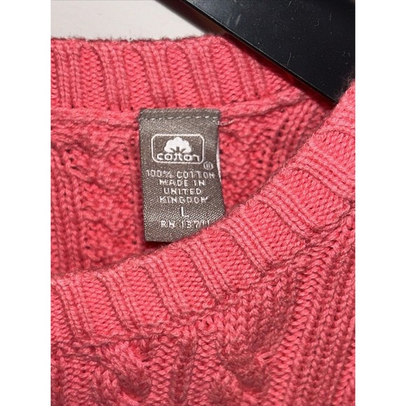 100% UK Cotton SWEATER•Bright Pink*Orange*blue*yellow*green Sz LG - Picture 4 of 9